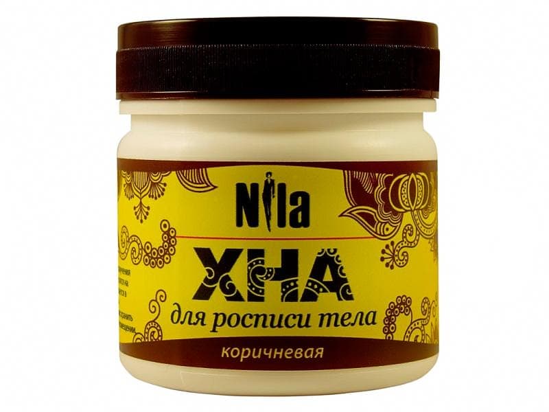 Nila Хна для бровей и биотату коричневая, 100 г