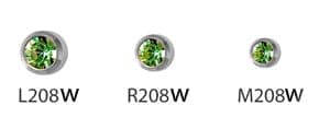 Серьги Firstomato ™ 208 Peridot б/п