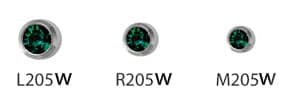 Серьги Studex 205 Emerald б/п