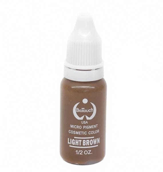 Пигмент для татуажа BioTouch Light Brown (Светло-коричневый) (желтая основа)