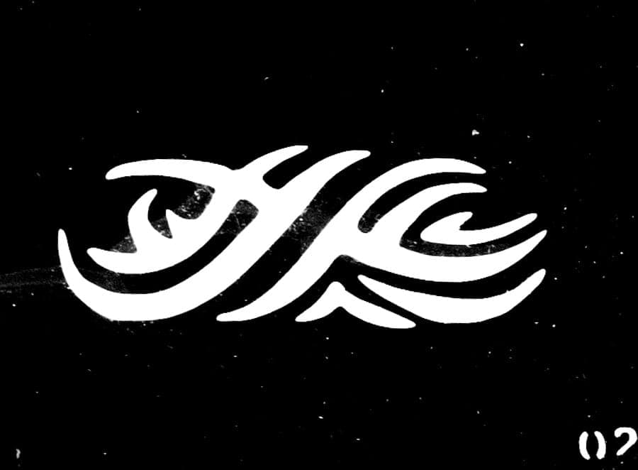 Трафарет для временных тату №02
