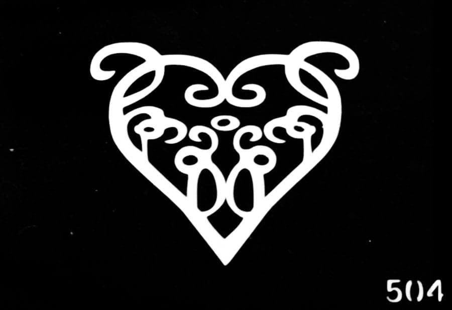 Трафарет для временных тату №504