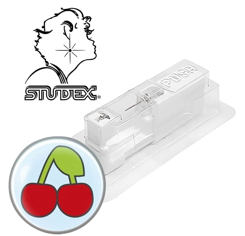 Одноразовый пистолет Studex system 75 для прокола ушей под серебро вишенки 7512-0666  (цена за 1 шт)