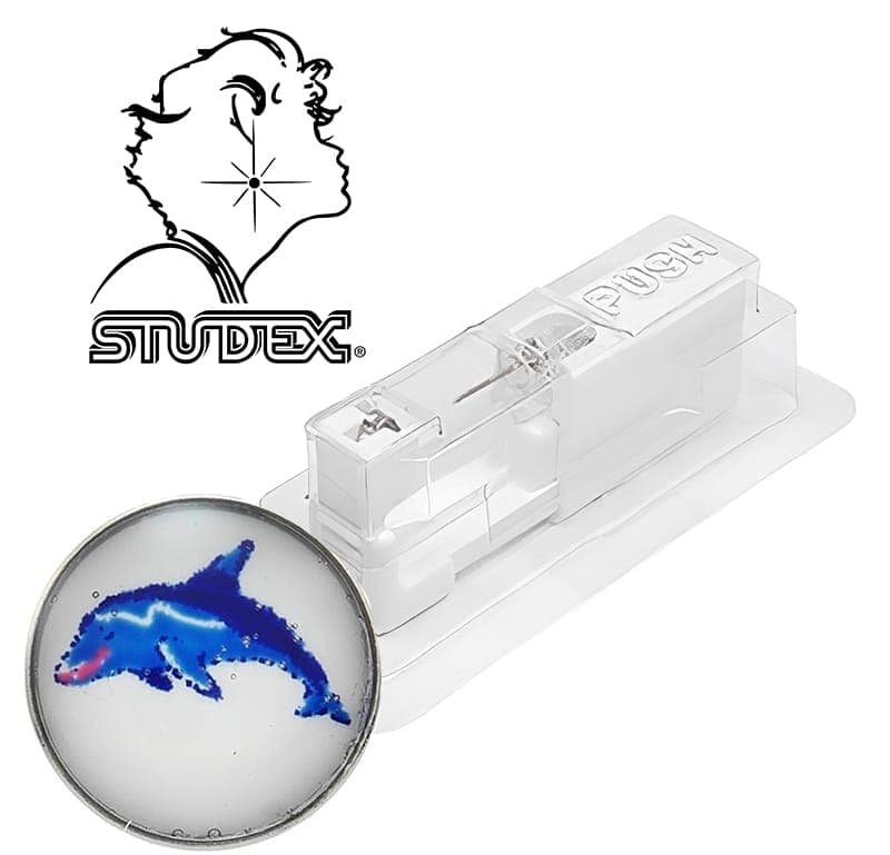 Одноразовый пистолет Studex system 75 для прокола ушей под серебро дельфин 7512-0617 (цена за 1 шт)
