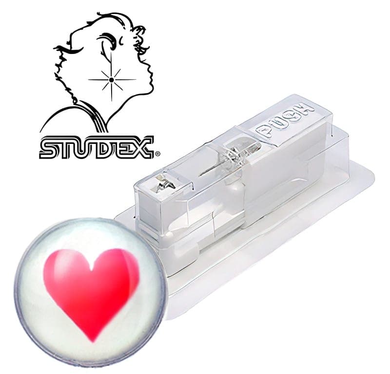 Одноразовый пистолет Studex system 75 для прокола ушей под серебро сердце 7512-0608 (цена за 1 шт)