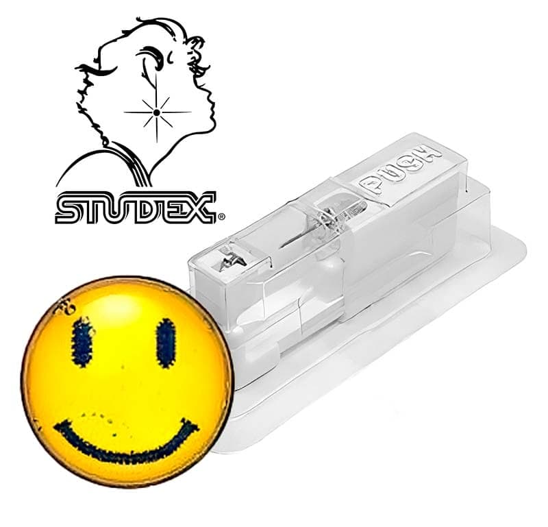 Одноразовый пистолет Studex system 75 для прокола ушей под серебро смайлик 7512-0604 (цена за 1 шт)