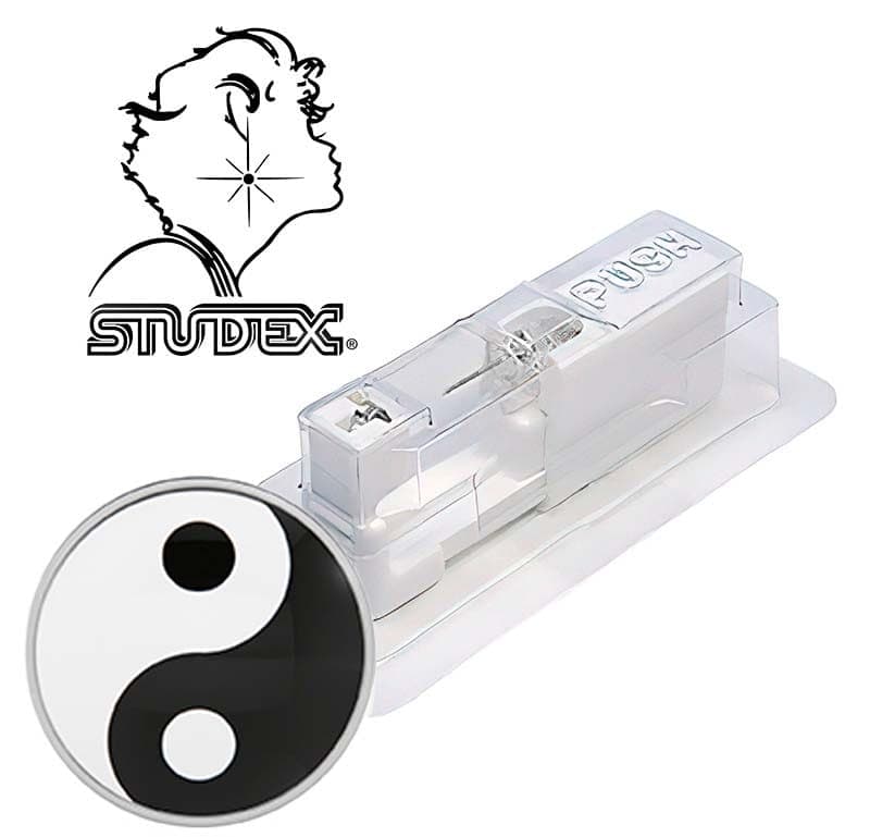 Одноразовый пистолет Studex system 75 для прокола ушей под серебро инь-янь 7512-0600 (цена за 1 шт)