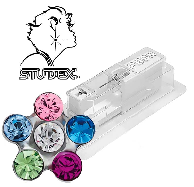 Одноразовый пистолет Studex system 75 для прокола ушей под серебро цветочек 7512-6213 (цена за 1 шт)