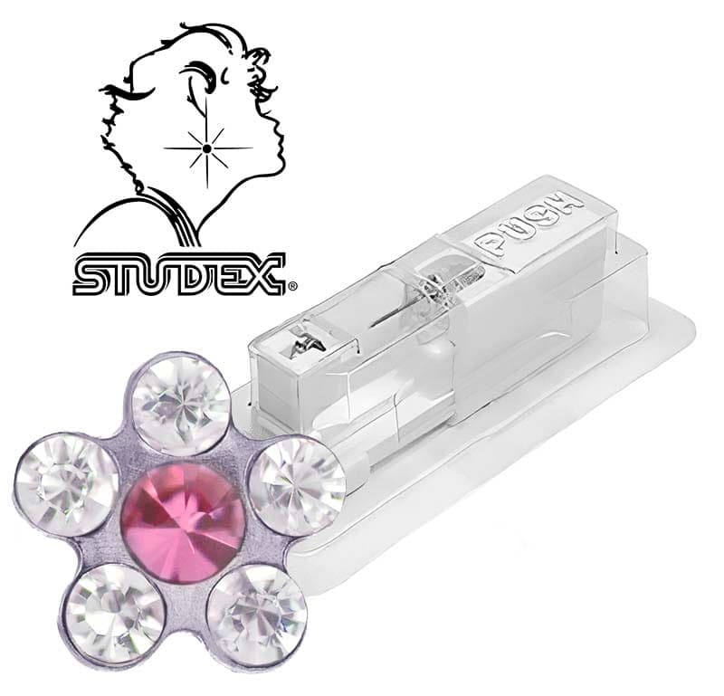 Одноразовый пистолет Studex system 75 для прокола ушей под серебро цветочек 7512-6410 (цена за 1 шт)