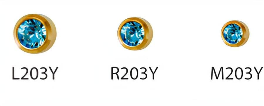 Серьги для прокола ушей Studex 203 Aguamarine