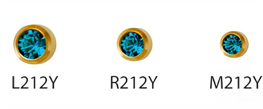 Серьги для прокола ушей Studex 212 Blue Zircon