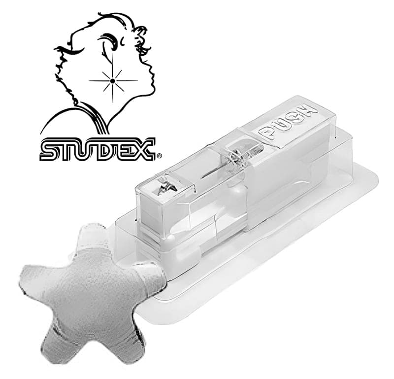 Одноразовый пистолет Studex system 75 для прокола ушей под серебро звездочка 7512-0501 (цена за 1 шт)