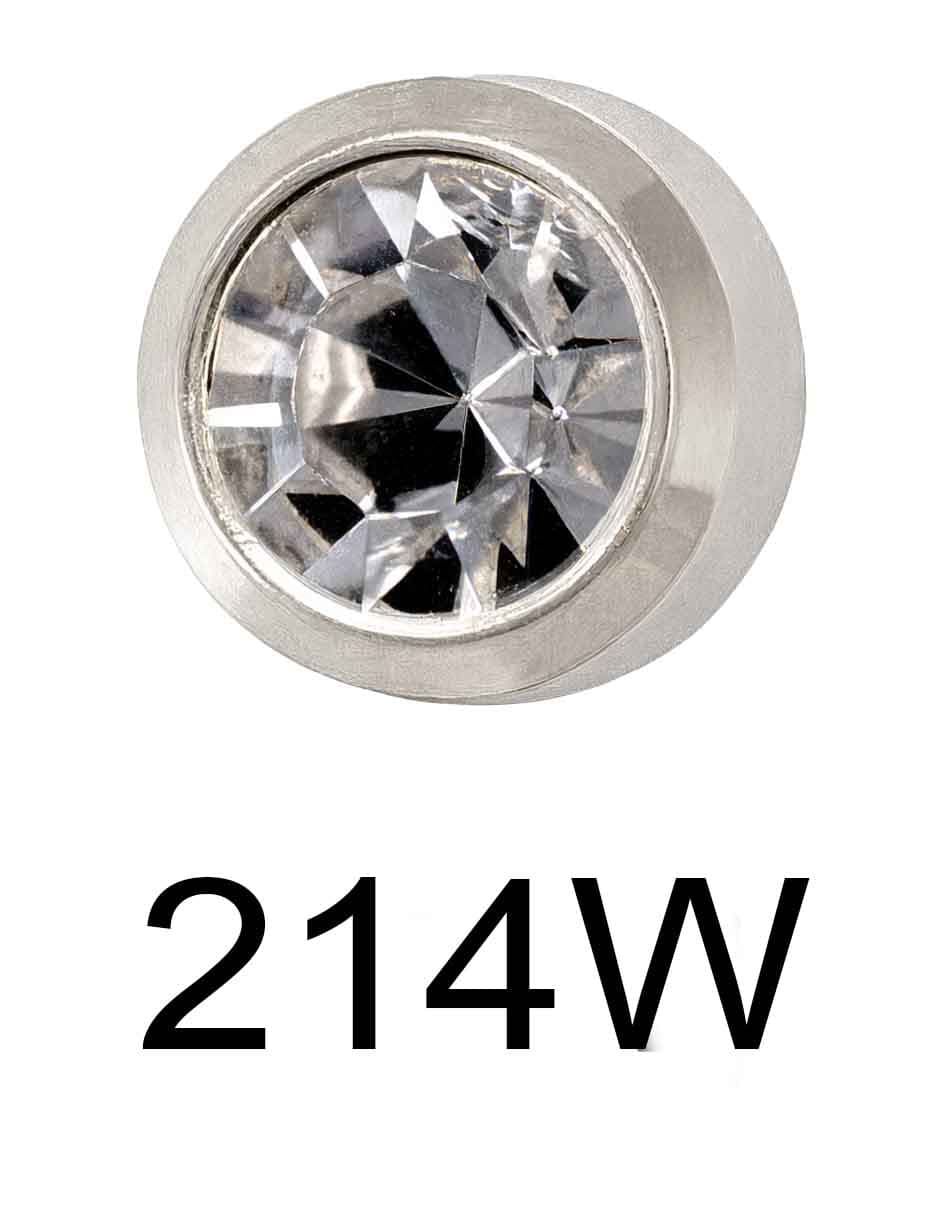 Серьги для прокола ушей Studex 214W черный бриллиант Black Brilliant